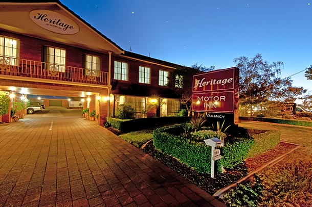 Welcome to the Heritage Motor Inn, Wagga Wagga NSW